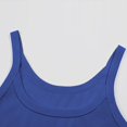 thumbnail image 5 of Women's Scoop Neck Ribbed Sleeveless Tank Top, Stretchy Casual Shirt for Workout or Everyday Summer Wear,Blue S, 5 of 5