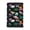 Colorful Dinosaur Silhouette Pattern, variant on Chririnla Iridescent Mermaid Scale Pattern Little Boys Wallets, Polyester Money Bag for Outdoor Sports, Velcro Zippered Children's Wallet