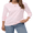 Light Pink, variant on Women's Long Sleeve Shirts, 100% Cotton Crew Neck Long Sleeve T Shirt for Women, Soft Lightweight Casual Basic Cotton Top, Black XL