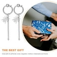 thumbnail image 2 of FENGGUIQU 1 Pair Drop Earrings for Women, Stylish Ear Jewelry Accessories, Lightweight and Elegant Design, 2 of 8