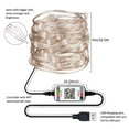 thumbnail image 3 of Rosnek 5M/10M/20M USB Christmas Tree Led String Lights with Smart Bluetooth App Remote Control Christmas Home Decor Fairy Lights Garland, 3 of 10