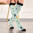 thumbnail image 5 of FORMRS Womens Knee High Socks Casual Long Thick Travel Daily Wear, 2 Pairs, Space Patterns, 5 of 6
