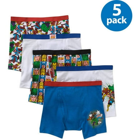 Marvel Superheroes Boys' Underwear, 5 Pack, Size 8