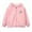 Pink, variant on CYRBOKO Girls Hooded Jeckets, Lightweight Lightweight Long Sleeve Zip up Fall Outerwear Purple Size 7-8 T
