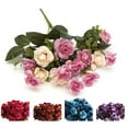 thumbnail image 3 of Washranp Artificial Rose Flowers,3D Not Wither Faux Silk Flowers with Stems Bouquet for Wedding Home Decoration, 3 of 3