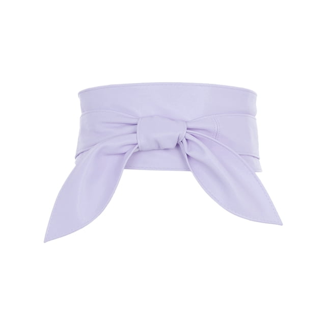 Cinturones Obi para Mujeres de Talla Grande INSPIRE CHIC, Cinturón Anudado de Autoajuste, Cinturón Ancho para Vestidos Color Púrpura Claro 25.59-28.35