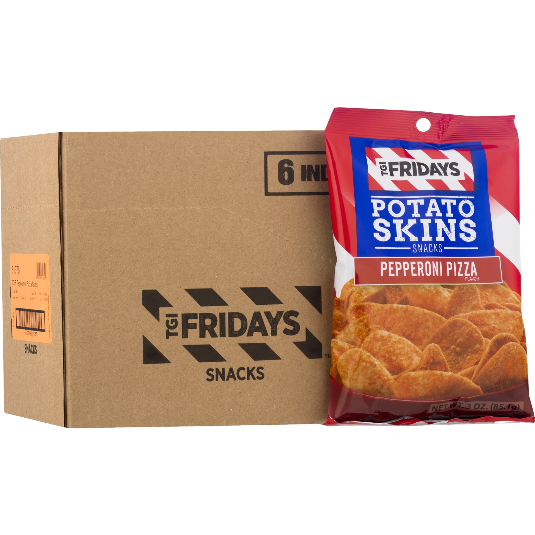TGI Fridays Potato Skins Snacks Pepperoni Pizza, 3.0 OZ