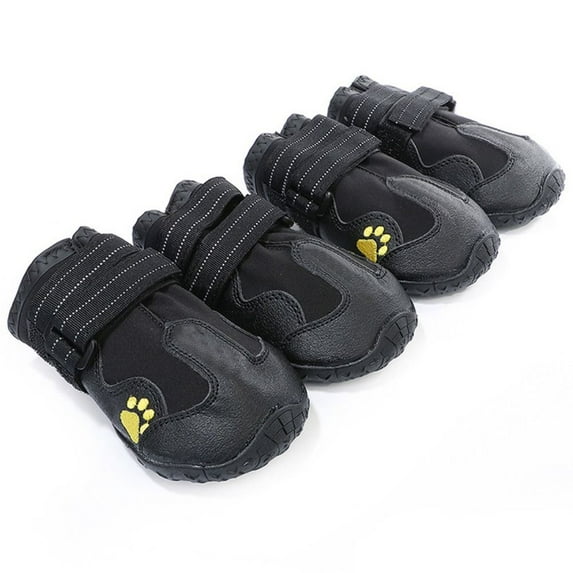 Fashion Water splash prevention Dog Leg Cover Wear-resistant Anti Slip Suitable For Dogs Mountainous Wearable Dog Boots Pet Rainshoes Dog Shoes Socks Shoe BLACK 2 WATERPROOF NOT LOGO