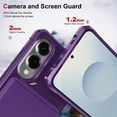 thumbnail image 2 of for Samsung Galaxy S25 Edge Case Wallet Credit Card Holder, Back Pocket Flip Kickstand Phone Cover Premium PU Leather TPU Bumper Anti-Scratch Shockproof Protective Rugged Shell, Purple, 2 of 8