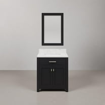 Water Creation Madison 30" Wood Single Bathroom Vanity in Espresso/Chrome