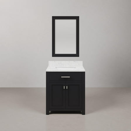 Water Creation Madison 30" Wood Single Bathroom Vanity in Espresso/Chrome