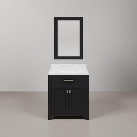 Water Creation Madison 30" Wood Single Bathroom Vanity in Espresso/Chrome