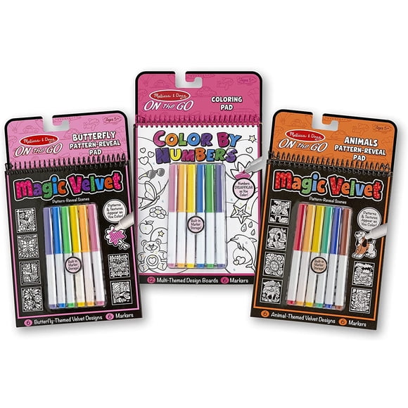 Color por Números y Terciopelo Mágico Melissa & Doug paquete de 3