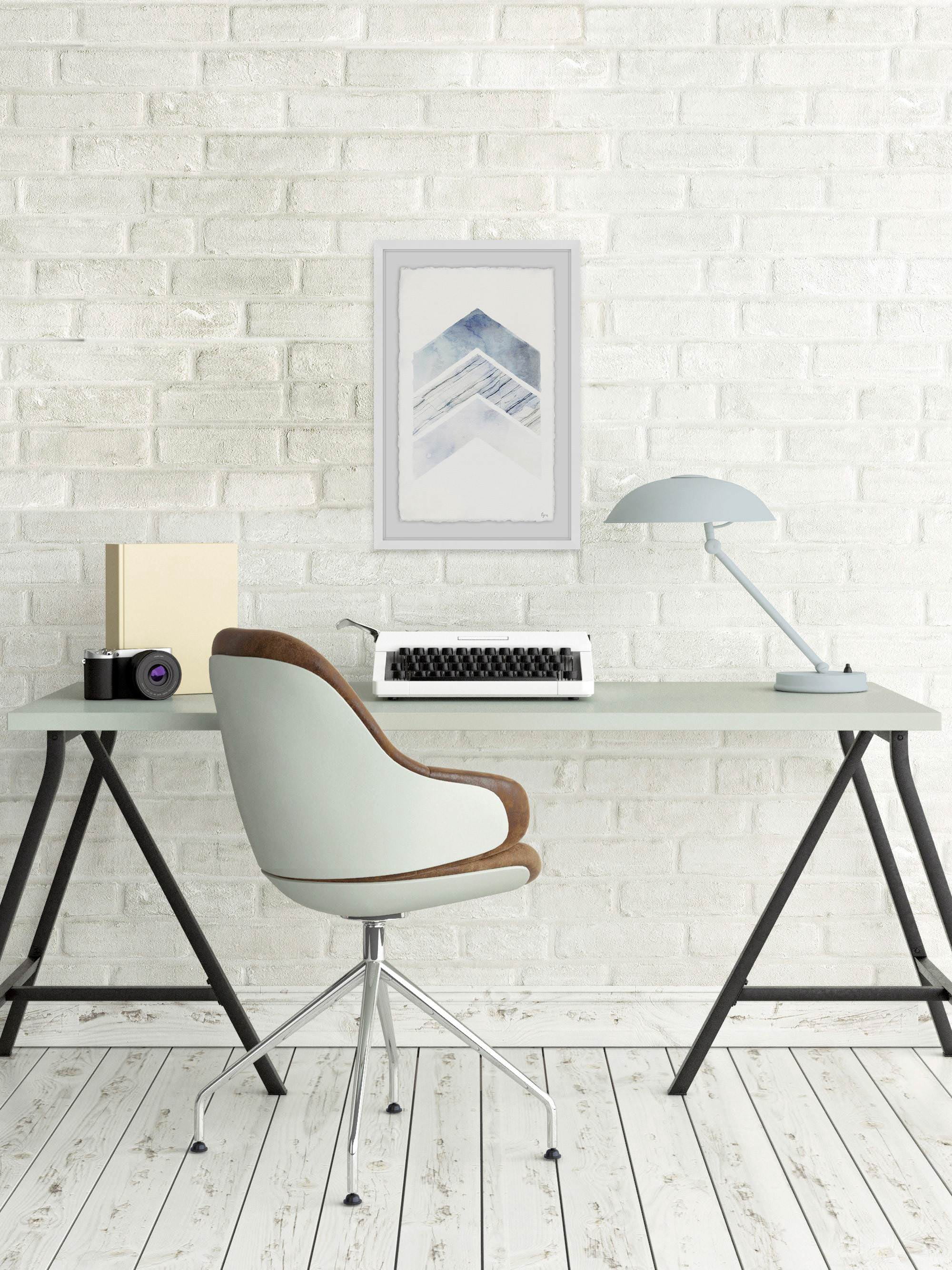 Patterned Arrows Framed Painting Print