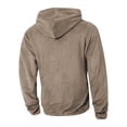 thumbnail image 6 of Yusimy Men's Solid Color 2-Piece Fuzzy Hoodie Set Zipper Pocket Long Sleeve Hooded Sweatshirt & Pants Casual Warm, 6 of 9