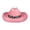 Pink, variant on Stylish Cow Print Kids Cowboy Hat Soft Breathable Fabric 6 Vibrant Colors Photo Props Daily Wear