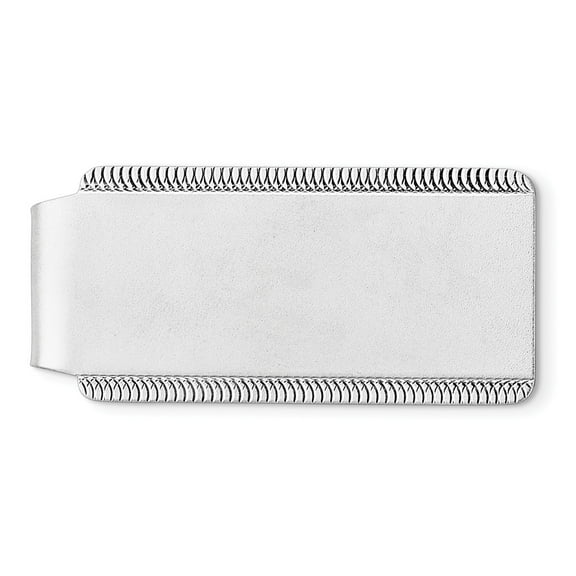 925 Sterling Silver Solid Engravable Polished and satin Money Clip Measures 55x27mm Wide Jewelry for Men