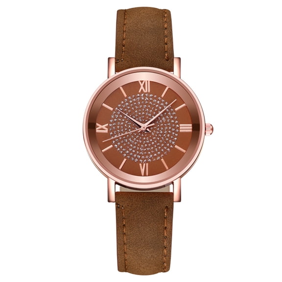 Resicozy Watches for Women Quartz Watch Casual Wrist Watches Easy Reader Watch with Leather Strap 2026 Brown