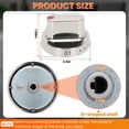 thumbnail image 3 of Upgrade 5pcs DG64-00472A Stove Knob, Direct Replacement for Sam.sung Range Stove Knobs DG64-00473A, DG64-00347A, DG64-00347B,Fit for Samsung Oven FX510BGS FX710BGS NX58F5300SS NX58F5500SS, 3 of 7