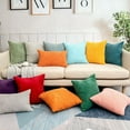 thumbnail image 4 of Clearance！20" X 20" Modern Contemporary Transitional Navy Blue Striped Polyester Throw Pillow Pillowcase ( 2 Count) (No Inserts), 4 of 9