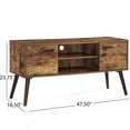 thumbnail image 4 of Lagom Denisa Scandinavian TV Stand, Pine & Walnut, 4 of 13
