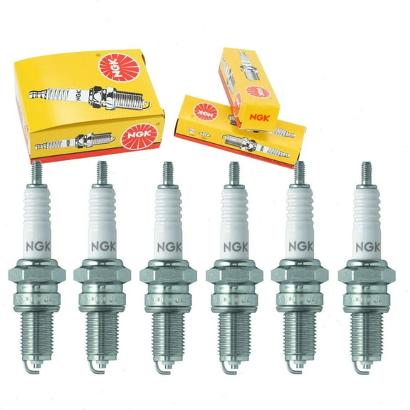 6 pc NGK 6629 Standard Spark Plugs for 09482-00328 4108 4152 90890-78068 92070-1067 98069-59911 A5YC AR4152 B12YC X27EP-U9 Ignition Wire Secondary