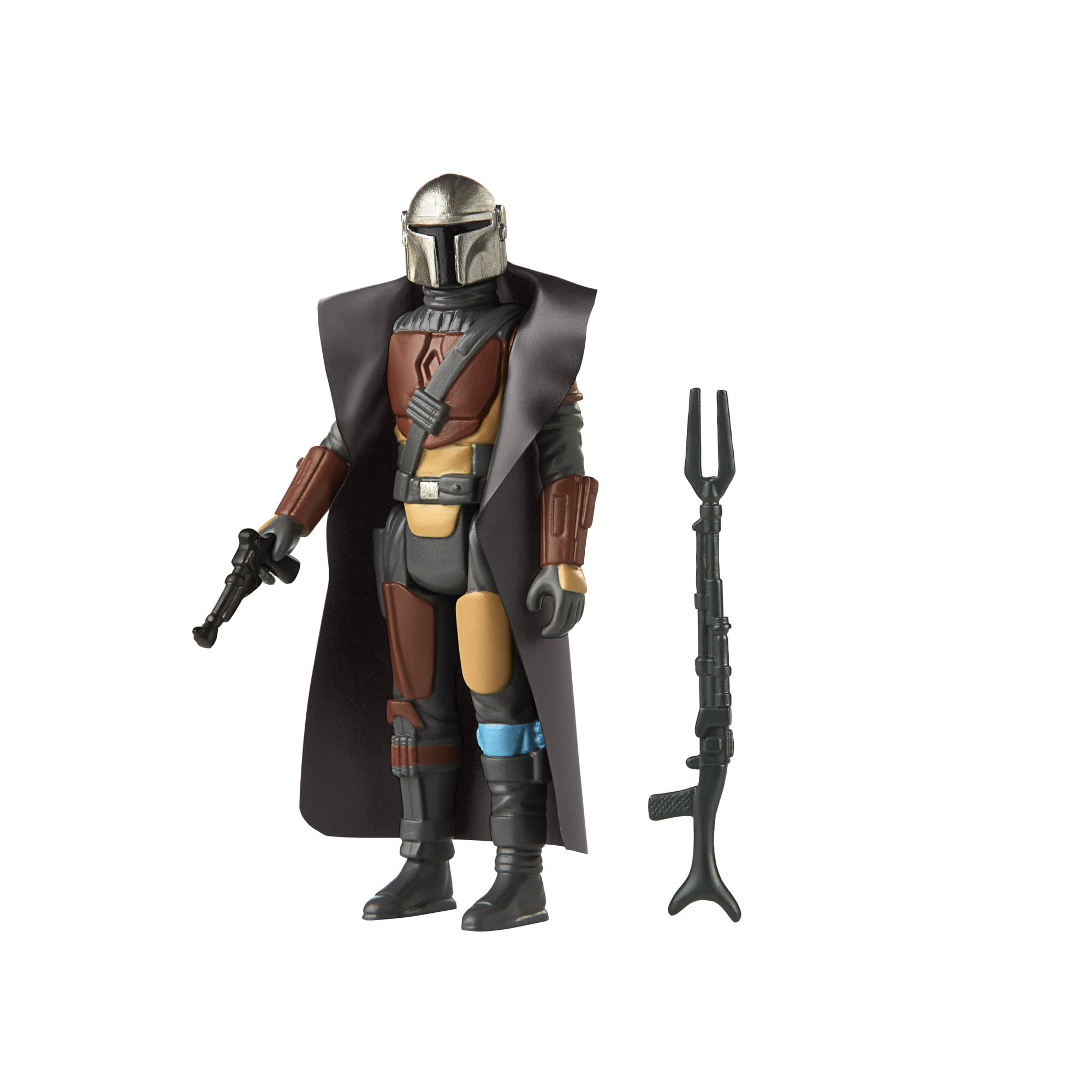 Toys for Kids Ages 4 and Up Star Wars Retro Collection The Mandalorian Toy 3.75-Inch-Scale Collectible Action Figure with Accessories 