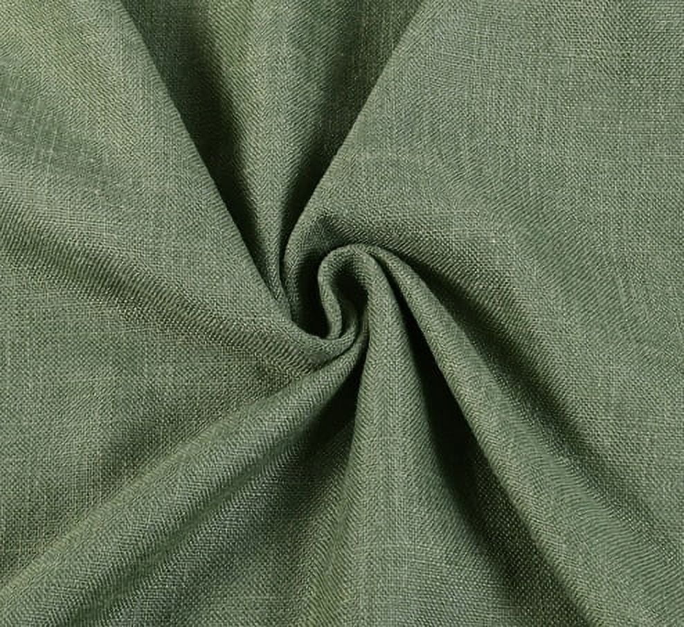 Better Homes & Gardens 100% Blackout Linen Blend Single Curtain, 50x95, Dark Cilantro