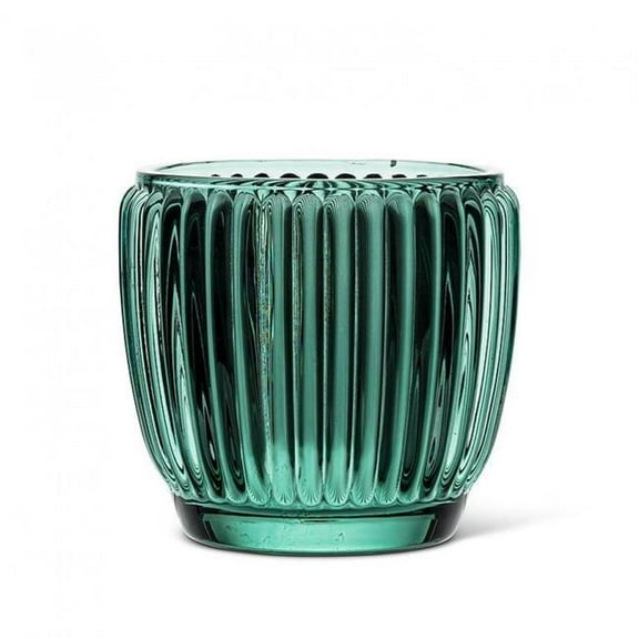 MDR Trading Inc. AB-27-METRO-923-GRN_Q01 Small Green Ribbed Votive Candle Holder