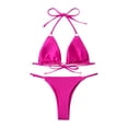 thumbnail image 6 of REORIAFEE Swimsuit Women Two Piece Retro Bathing Suit Split Swimwear Two Piece Set Hot Pink M, 6 of 6