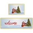 thumbnail image 2 of Kitchen Rug Mat Christmas Tree Stars, Set of 2, Anti-Fatigue Non-Skid Washable Kitchen Runner Rugs, Farmhouse Xmas Gifts Balls Soft Comfort Rug for Kitchen, Floor Home, Front of Sink, Laundry, 2 of 6