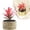 B, variant on Z52LingLing Decoration Artificial Pineapple Head Potted Plant, Realistic Fabric and Plastic Decor in Handmade Rattan Pot