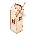 thumbnail image 2 of MIANGASTORE 1 Set Solar Power Wooden Assemble Toy Kids Science Windmill Experiment Toy, 2 of 9