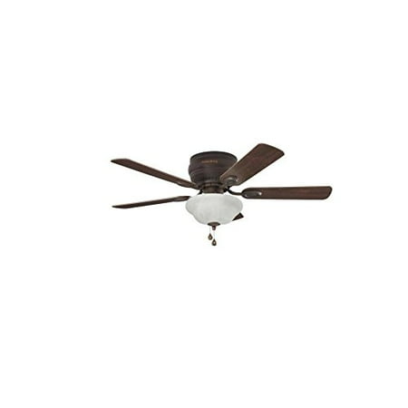 ( incomplete missing the box harbor breeze)Harbor Breeze Mayfield 44-in Bronze Indoor Flush Mount Ceiling Fan with Light Kit - Product Is Brand New - Retail Packaging Maybe Opened Or Damaged