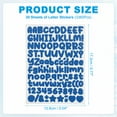 thumbnail image 2 of Uxcell 30 Hojas Calcomanías de Letras, Calcomanías de Letras y Números de Vinilo Pequeñas para Decoración de Buzones, Azul Oscuro, 2 of 6