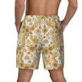 thumbnail image 4 of Balery Retro 70s 60s Flower Mens Swim Trunks Swim Shorts for Men Quick Dry Inseam Beach Shorts with Compression Liner Pocket-X-Large, 4 of 9