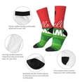 thumbnail image 3 of Pofeuu Watermelon Hello Summer Print Crew Socks, Adult Running Hiking Socks for Youth and Adult, 3 of 6