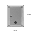 thumbnail image 2 of SHISUYAN STOBOK Small Suggestion Box Mailbox With Lock Wall Hanging Complaint Suggestion Box Aluminium Alloy Box, 2 of 9