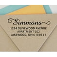 thumbnail image 2 of Printtoo Custom Return Address Self Inking Rubber Stamp Personalized Calligraphy Stationary, 2 of 6