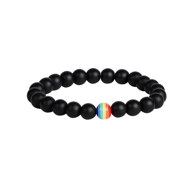 Color Natural Piedra Pulseras Pulsera Unisex Rhinestone Yoga Pulsera Pulsera de cuentas de color Estrella Natural Piedra Pulsera