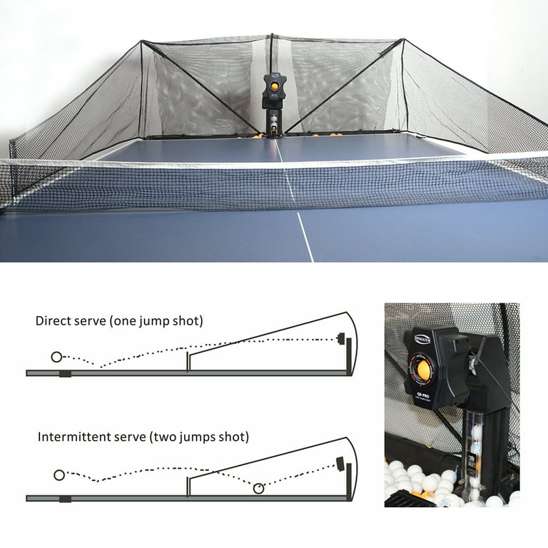 Table Tennis Ball Catch Net with Roller Wheels Ping Pong Recycle
