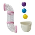 thumbnail image 1 of Tablero de actividades DIY Accesorios Túnel Aprendizaje Habilidades motoras finas Material DIY Sensorial rosa claro 43cm, 1 of 6