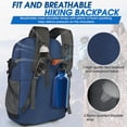 thumbnail image 3 of Mochila de senderismo IGOLUMON impermeable y ligera azul marino 40L, 3 of 8