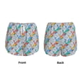 thumbnail image 3 of Logiee cartoon Elephant Print Women 2 in 1 Running Shorts,High Waisted Athletic Shorts,Gym Workout Shorts with Liner Pockets-Small, 3 of 7