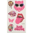 thumbnail image 3 of Unique Bargains 10 Pcs Realistic Fake Tattoos Butterfly Pattern Temporary Tatto Pink Red, 3 of 5
