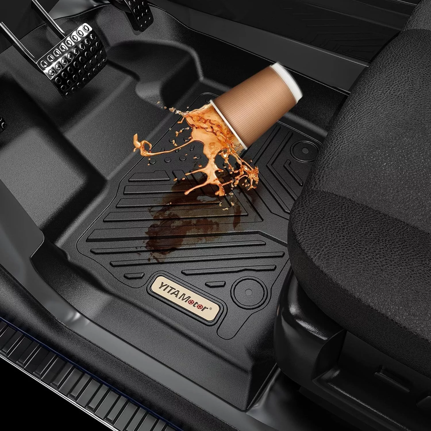 RVNI Floor Mat & Cargo Liner Full Set for 2018-2024 Honda Odyssey Mini Passenger Van All Weather Cargo Mat 1st 2nd and 3rd Rows Car Mats & Trunk Liner