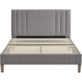 thumbnail image 1 of Classic Brands Chicago Modern Tufted Platform Bed Frame, Queen, Light Grey, 1 of 8