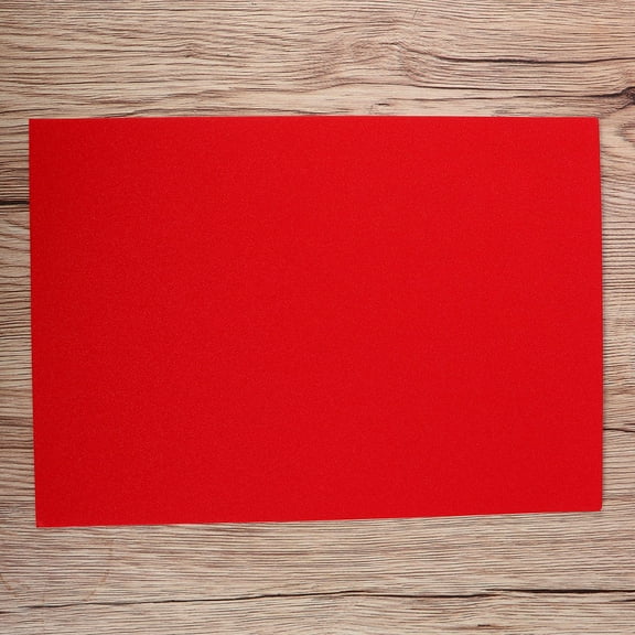 SEWCHICS 10pcs Red Glitter Cardstock Paper Craft Supplies for Crafts, Scrapbooking, Artists, Home and Party Decoration