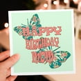 thumbnail image 7 of 3drose, Happy Birthday Mom. Butterflies., 6 Greeting Cards with Envelopes, 7 of 7