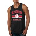 thumbnail image 1 of Wild Bobby City of Washington Basketball Fantasy Fan Sports Mens Tank Top, Black, Small, 1 of 5